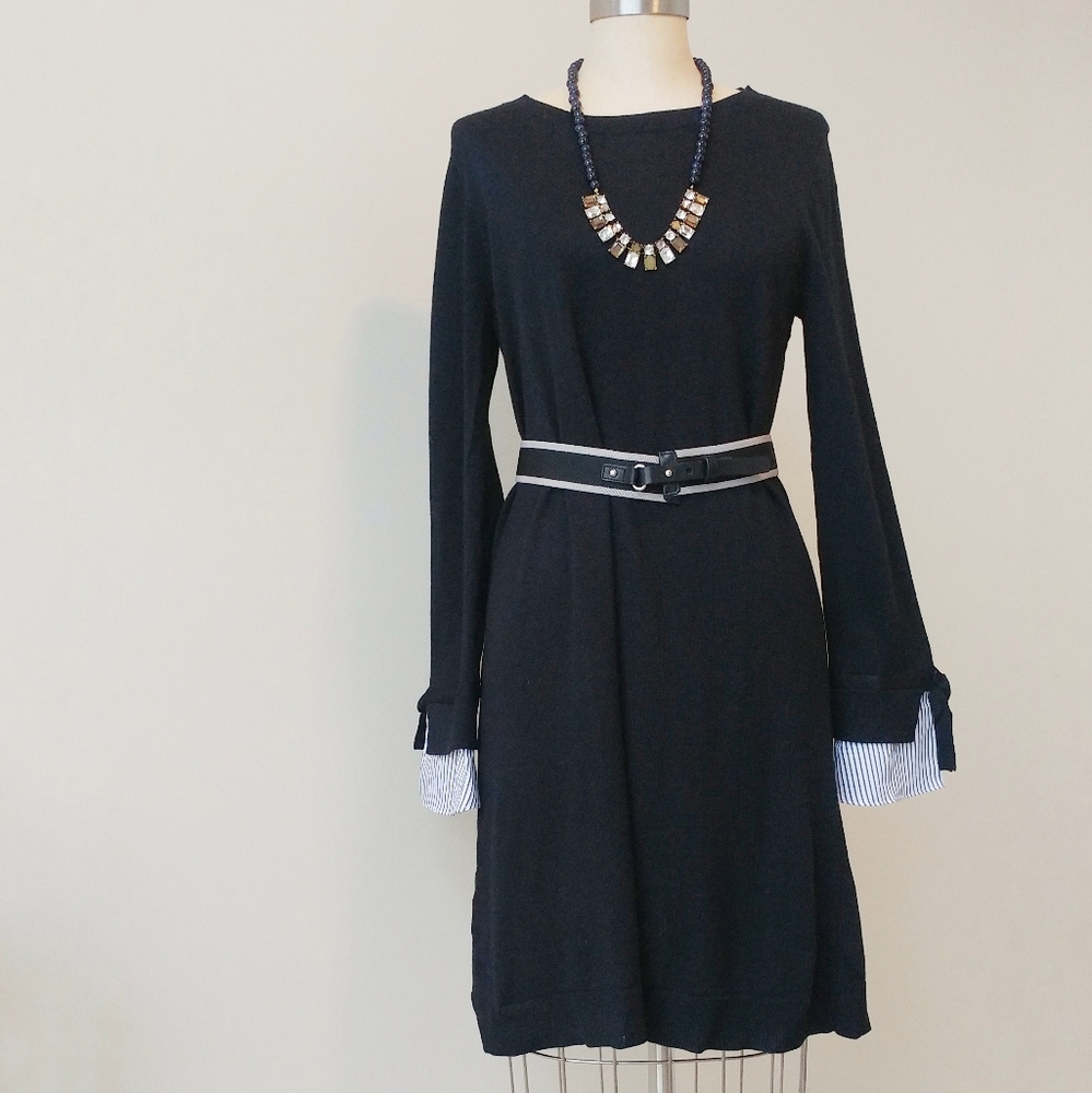 NWT LOFT Black Sweater Dress